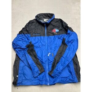 Columbia Mens XXL Blue Black Packable Windbreaker Frito Lay Pride Jacket